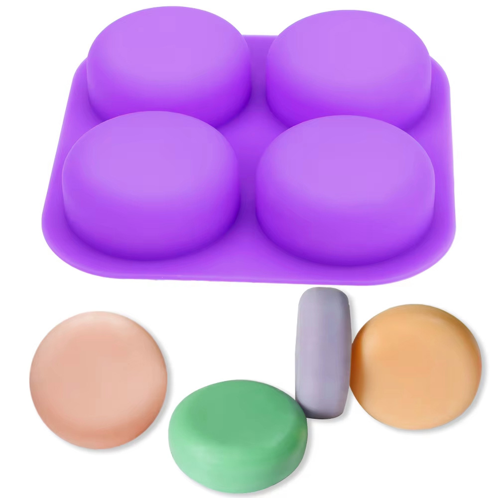 1-2 PCS 4 Cavity Reusable Roun - Soap Making Instructions recension och pris