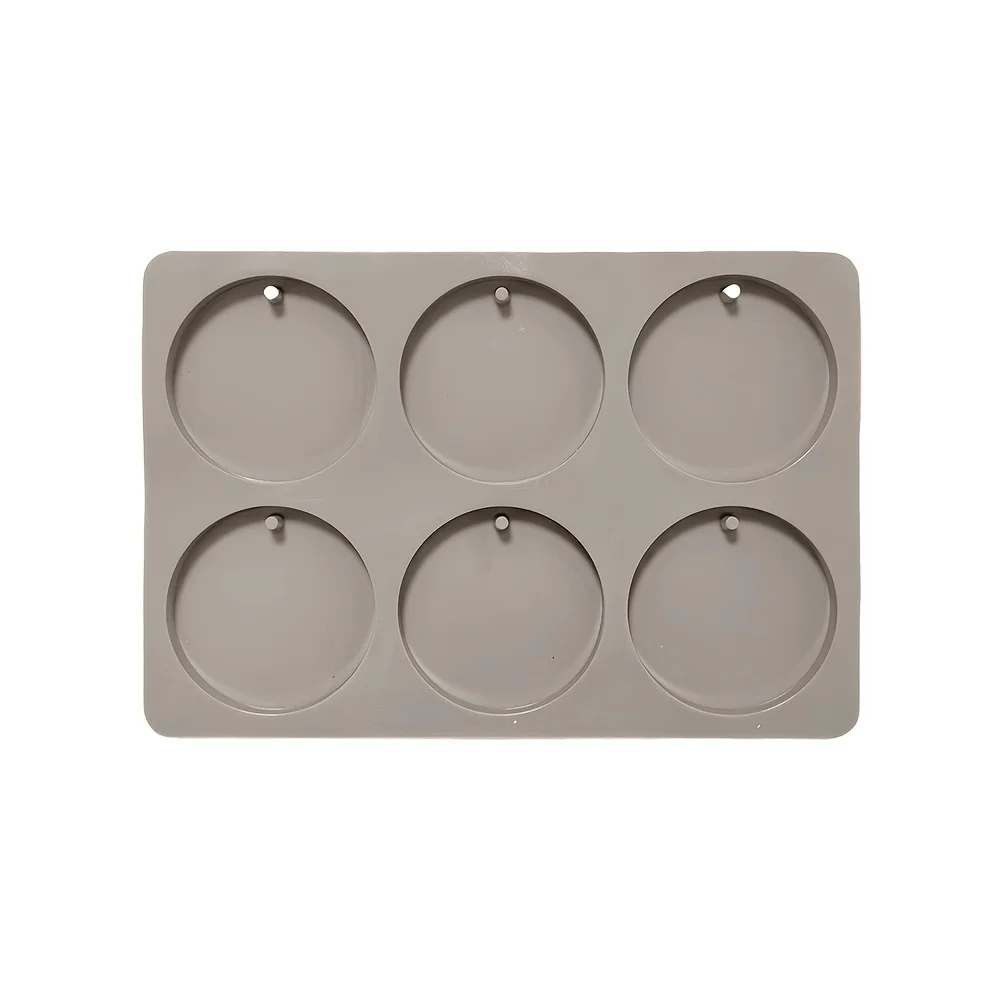 1Pc 6-Cavity Round Tag Silicon - Soap Making Instructions recension och pris