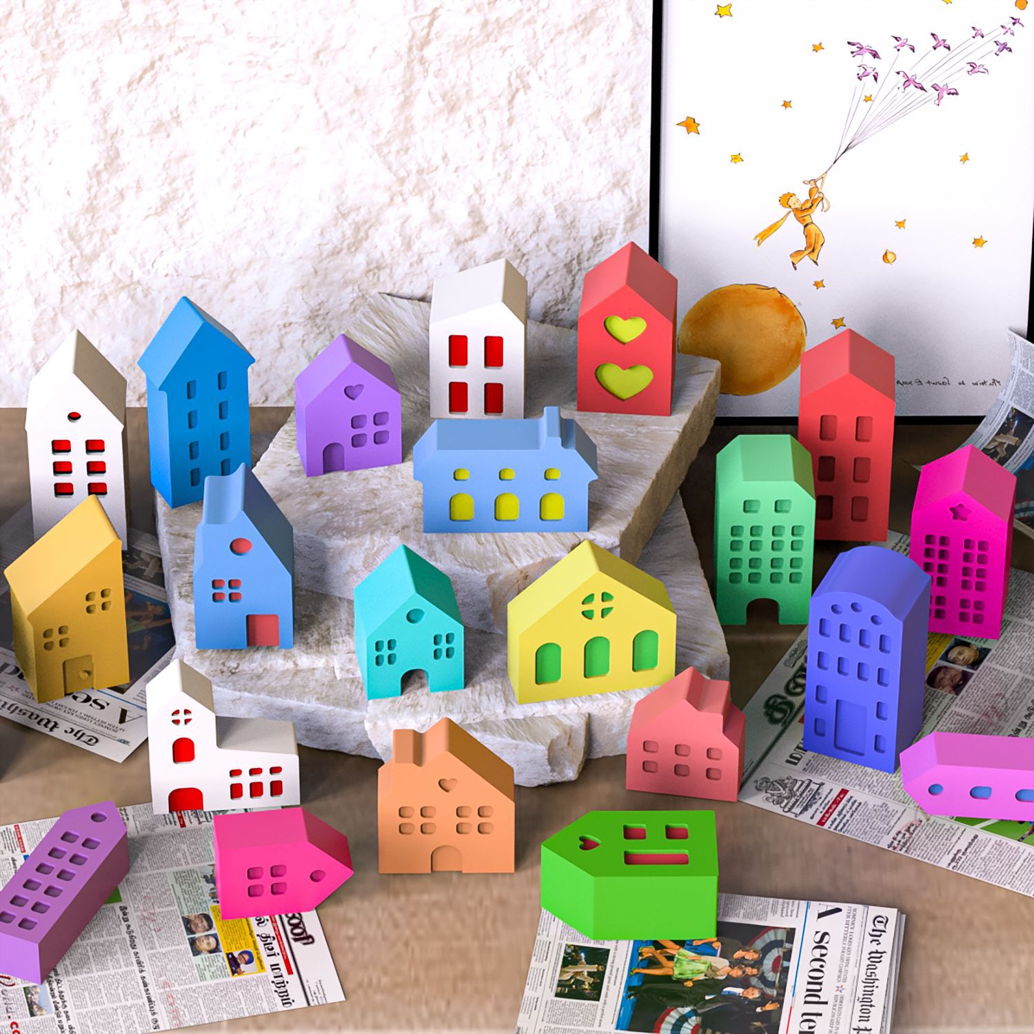 Multi-House Ornament Silicone  - Soap Making Gifts recension och pris